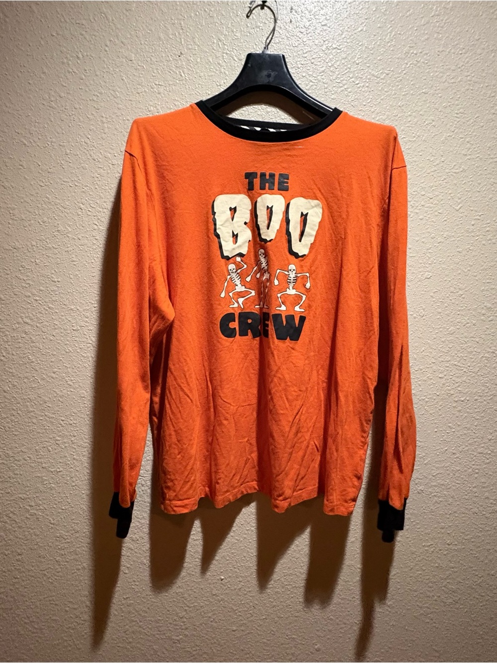 Family Pajamas Orange 'The Boo Crew' Long-Sleeve Halloween Tee